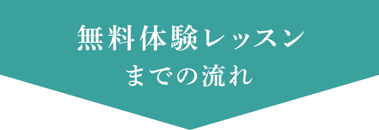 無料体験レッスンまでの流れ